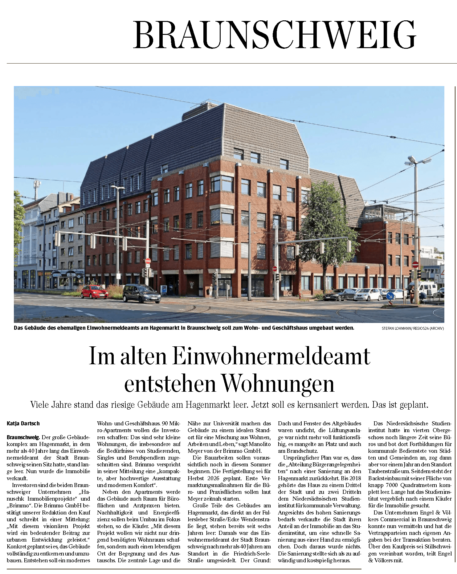 Im alten Einwohnermeldeamt entstehen Wohnungen