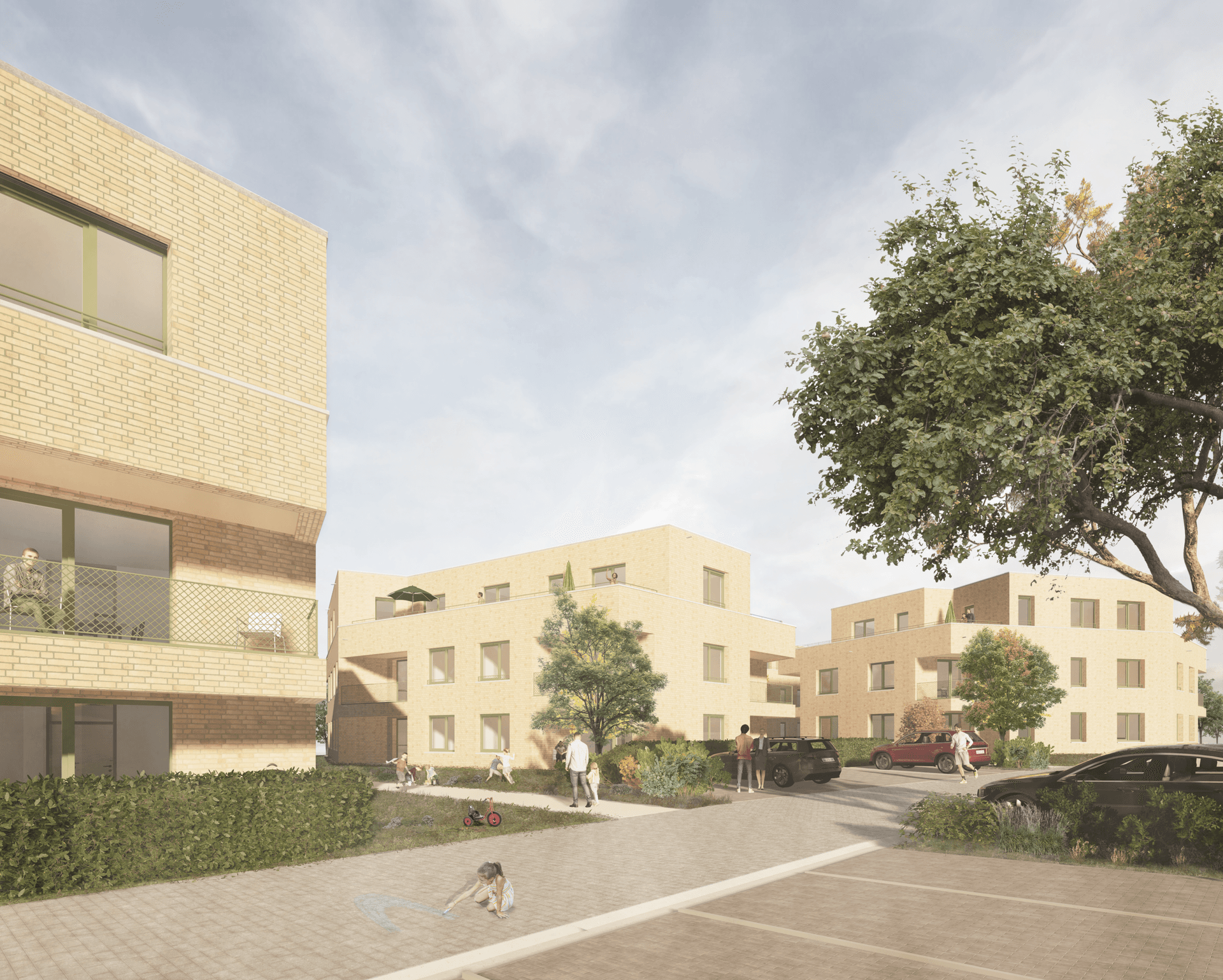 Gemeinsames Wohnen mit dörflicher Dichte